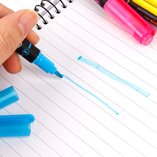 Susada 5PC Mixed Color Double Head Pen Marker Pen Highlighters For Office School Supply