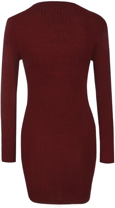 Wolfleague Robe Moulante En Tricot A Manches Longues Pour Femmes D Hiver Ete 2020 Chic Mode Retro Decontractee Sans Manches Impression Fronde Plage Mini Robe Femme Grande Taille Amazon Fr Vetements Et Accessoires