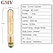 GMY Lighting T10 Tubular Edison Led Light Bulb Vintage Style 7.5