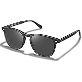 CARFIA Retro Polarized Sunglasses for Women Small and Medium Face UV Protection, Handcrafted Acetate Frame Sunnies CA5285