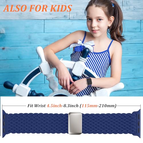 AMSKY Braided Magnetic Band Compatible for Apple Watch Bands 40mm 44mm 38mm 42mm 45mm 46mm 49mm Women Men, Nylon Fabric Only Magnetic for iWatch Series 11 10 9 8 7 6 5 4 SE Ultra 3 2 1