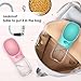 Tabpole Dog Water Bottle, Portable Pet Cat Dog Water Dispenser Antibacterial Food Grade Leak Proof Water Bowl for Outdoor Travel Drinking Cup - BPA Free, 350ml Big Trough (Pink)