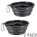 COMSUN Collapsible Dog Bowls, 2-Pack Foldable Expandable Cup Dish for Pet Cat Hiking Food Water Feeding Dog Travel Bowl primary