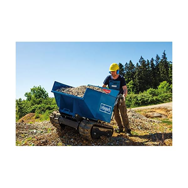 Scheppach DP6500 Benzin Ketten Dumper | 500 kg Zuladung | 4-Takt Benzin Motor mit 8 PS & 270ccm | 3x Vorwärts- / 1x… – Bild 4