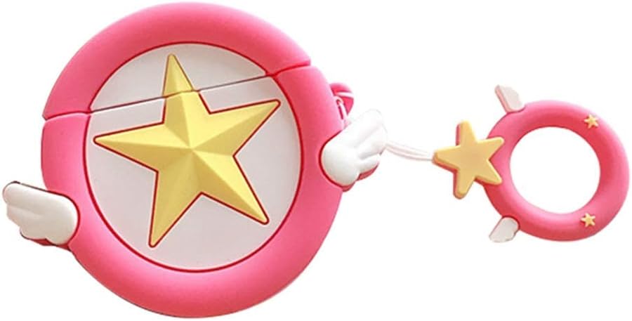 rolalo Silicone Airpods Case Cover, 3D Cute Cartoon Kawaii Hard Protective Shockproof Case Cover for Apple Airpods 1 & 2 Charging Case, 2Pcs(Sailor Moon)