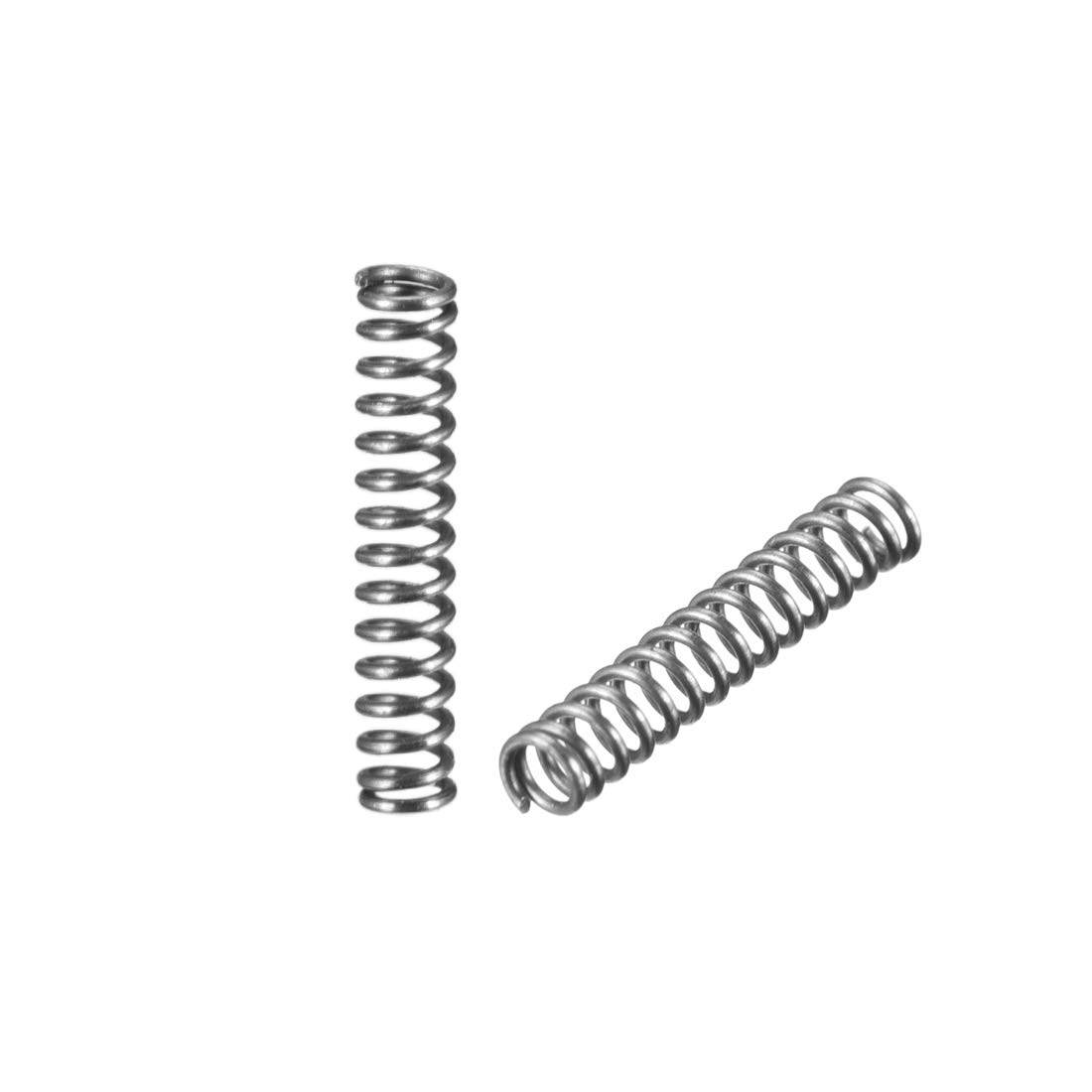 sourcing map Wire Diameter 0.012", OD 0.08", Free Length 0.39" Spring Steel Coil Extended Compressed Spring 30pcs