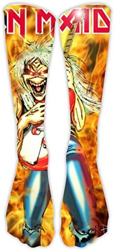 Iron HD Music Maiden Christmas Unisex Family High Knee Stocking 3D Printed Long Socks