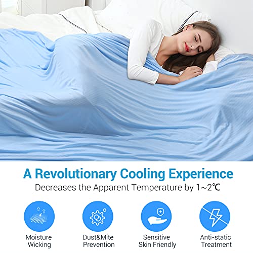 Avolare Cooling Blankets for Hot Sleepers, DoubleSided Throw Blanket