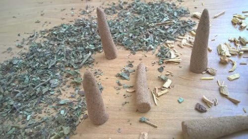 Patchouli Incense Cones - 12 All Natural, Hand Rolled Herbal Incense Cones