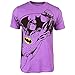 Batman Mens Neon Purple Heather Tee (X-Large)