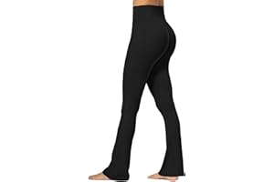 Sunzel No Front Seam Mini Flare Leggings for Women, Invisible Butt Scrunch Flared Yoga Pants with Tummy Control