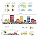 decalmile Construction Cars City Wall Decals Transportation Roads Kids Wall Stickers Baby Nursery Childrens Bedroom Playroom Wall Decor