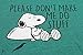 Peanuts Snoopy Please Don't Make Me Do Stuff Graphic T-Shirt