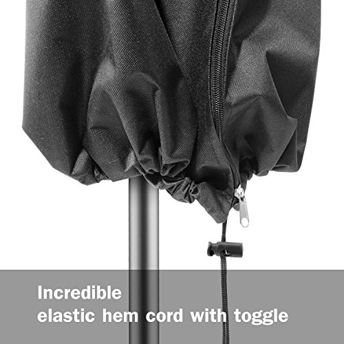 YueYueZou® Patio Umbrella Cover, Offset Covers for 9ft to 13ft Cantilever Outdoor Umbrellas, 420D Fabric w/Zipper