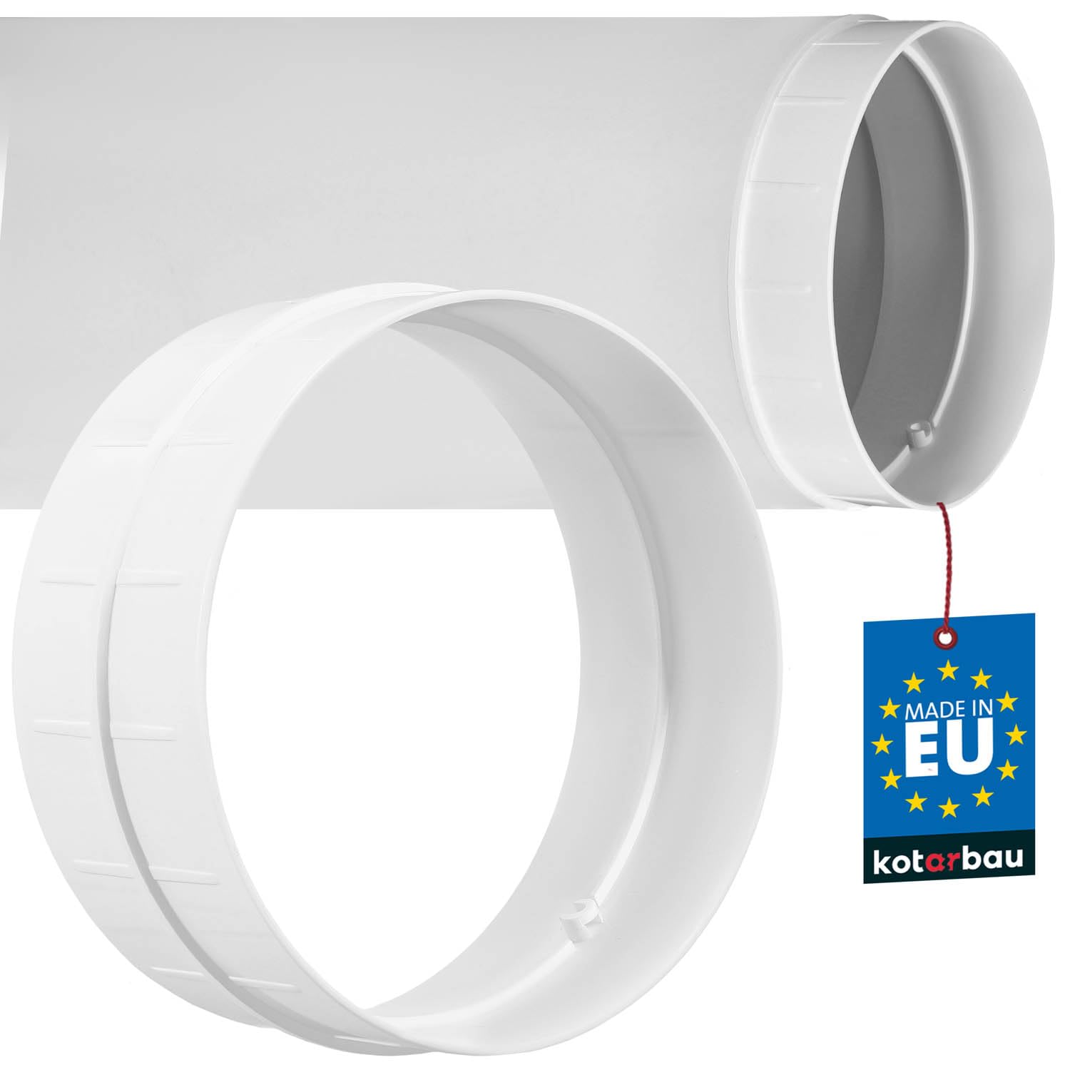 KOTARBAU® Connector for ventilation pipe, round duct diameter: 150 mm
