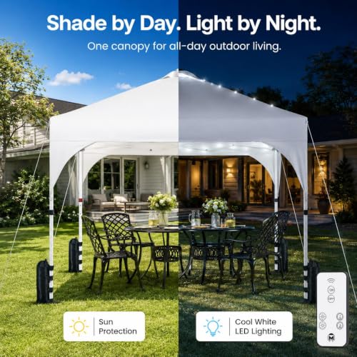 Yaheetech 10x10ft Pop Up Canopy Tent Review: Solar-PLED Portable Shelter image 28