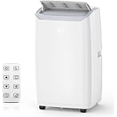 14000Btu Portable Air Conditioner Cools up to 750 Sq.Ft, 3-in-1 Quiet Portable AC Unit with Remote Control &amp; Installation Kits for Large Room, 3 Speed, Auto Swing, 24H Timer