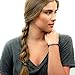 Kitsch Mega Hair Coils for Thick Hair | Spiral Hair Ties for Women | Phone Cord Elastic Hair Ties for Thick Hair | Holiday Gift | Ponytail Holder | Hair Elastics for Women Girls 4 pack | Black