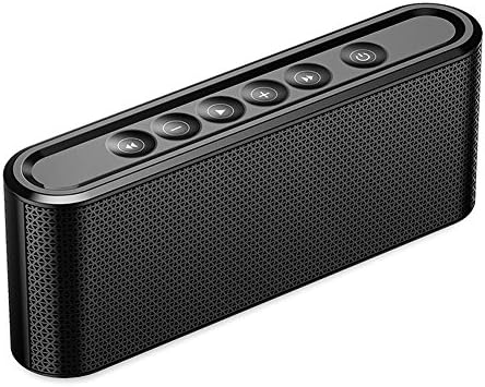 Veemoo Bluetooth Speakers, Wireless Portable Speakers with Hi-Fi Surround Sound Bass Treble Touch Key Microphone Support TF Card USB Disk 3.5mm AUX