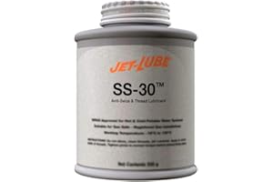 Jet-Lube SS-30 Anti-Seize Thread Lubricant and Conductive Termination Compound, 1/2 lbs Brush Top Can