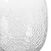 CASAMOTION Vases Hand Blown Art Glass Vase, Oxygen Bubbles Seeded Centerpiece Vases for Flower Arrangement, Clear, 12''h.