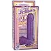 Doc Johnson Crystal Jellies - 7 Inch Realistic Cock With Balls - Strong Suction Cup Base - 7.2 in. Long and 1.7 in. Wide - Dildo, Purple