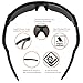 J+S Active PLUS Cycling Outdoor Sports Athlete's Sunglasses, 100% UV protection (Black Frame/Black Lens)