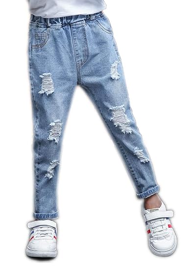 big girls ripped jeans