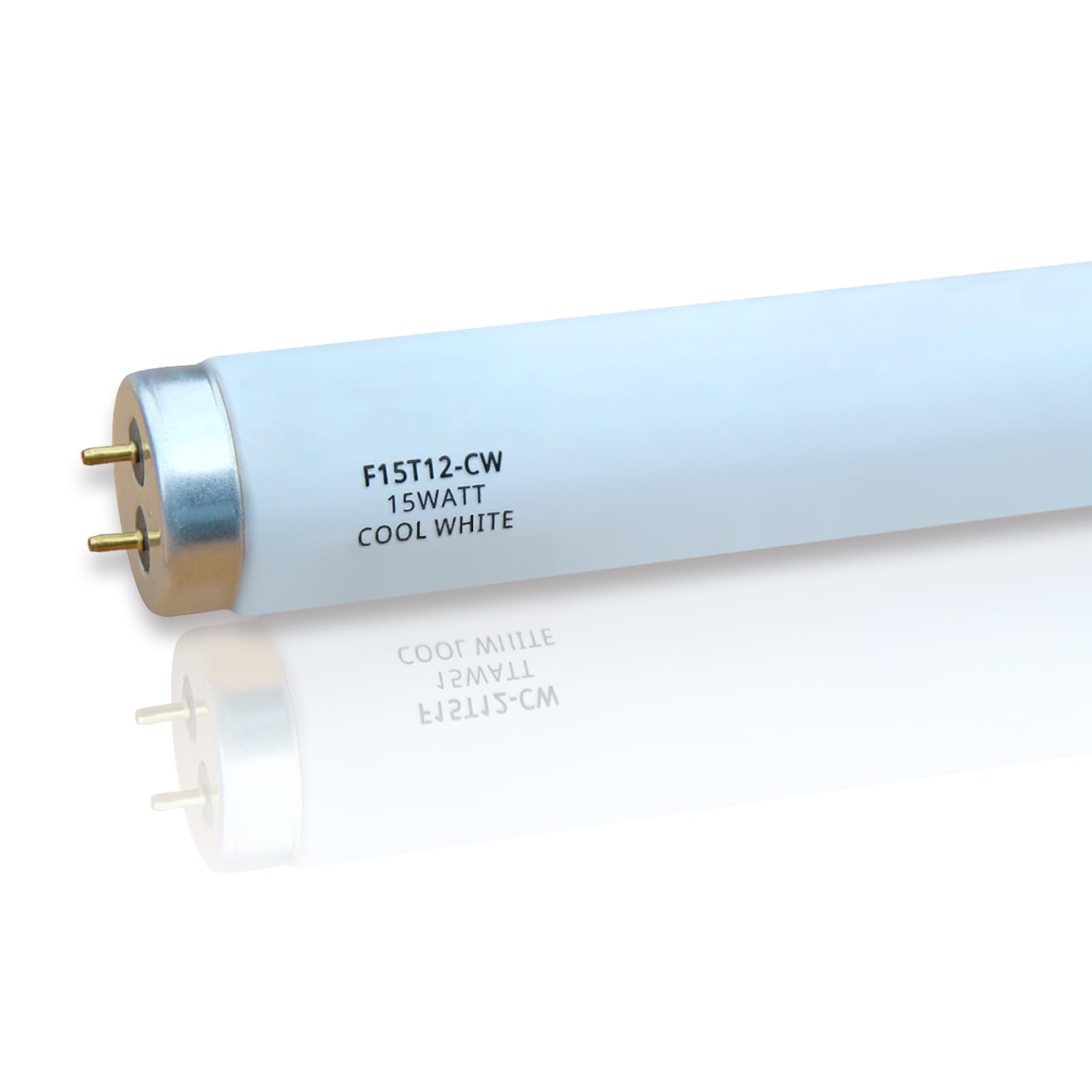 Photo 1 of (4Pack) F15T12-CW 15W T12 Cool White 18" Fluorescent Light Bulb,Replace G E,Sylvania 21532,Philips Lamp Light Bulb,4100K Cool White, Medium Bi-Pin G13 Base