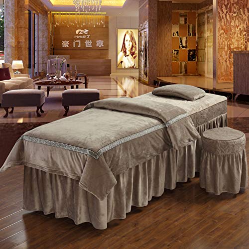Beauty Bed Cover Four Sets Thickening Beauty Salon Bedspread Four