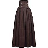 BLESSUME Gothic Skirt Lolita Steampunk High Waist Walking Skirt