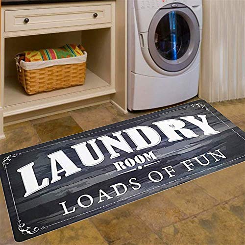 Amazon Com Abreeze Laundry Room Load Of Fun Rug Floor Mat For