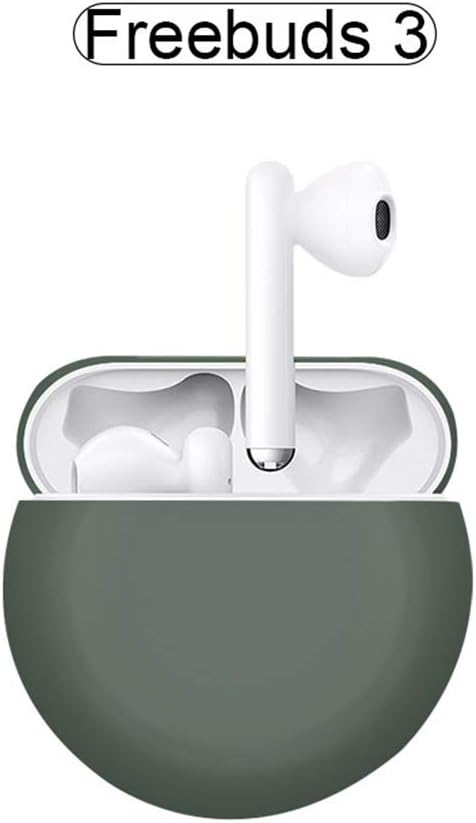TaiRi Bluetooth Headset Silicone Case, Waterproof Dustproof Bluetooth Silicone Protective Case, Without Hook Shockproof For Huawei Freebuds 3