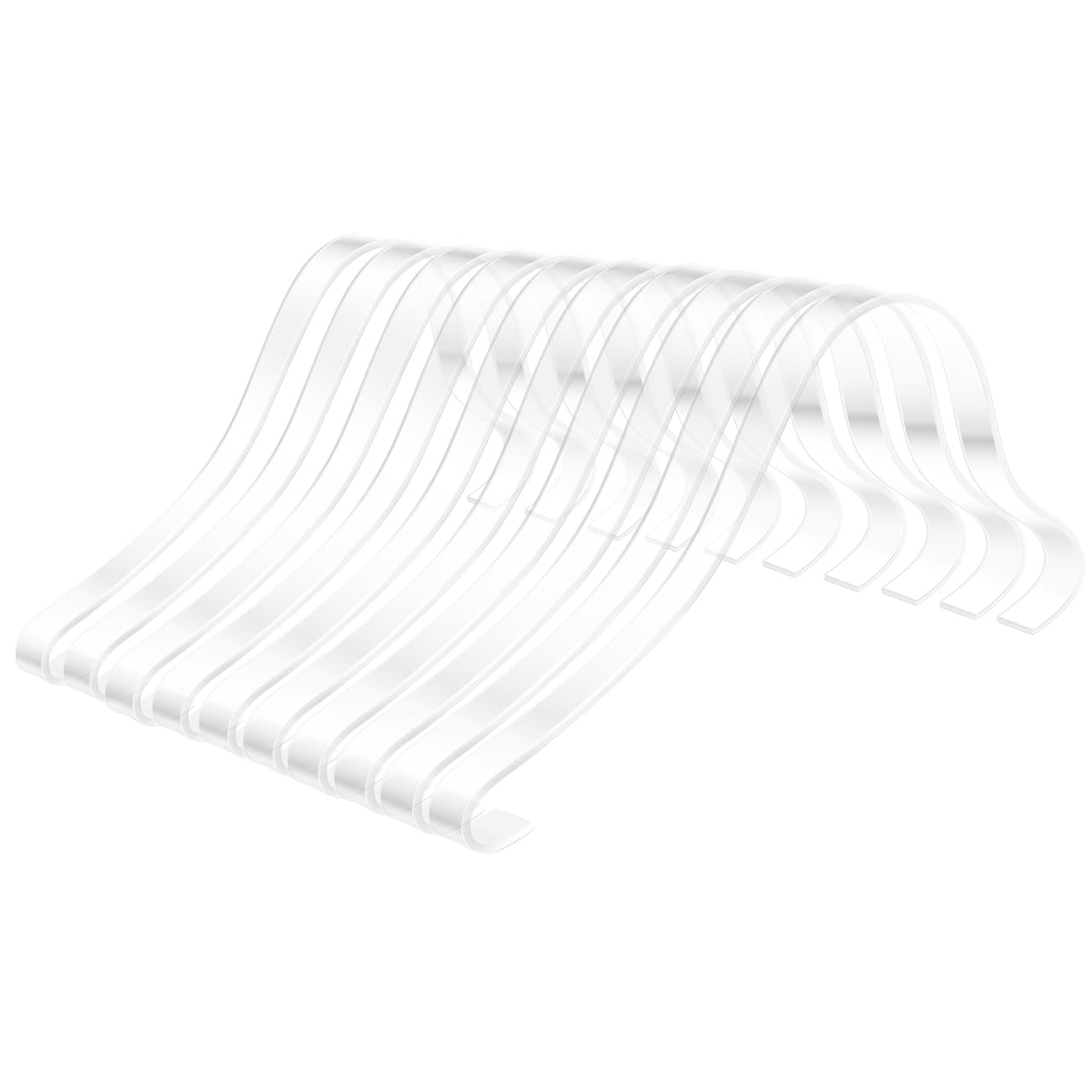 Holibanna 10Pcs Acrylic Clear Sandal Shoes Display Stand Forms Inserts Holders Shoe Display Rack Shoe Support Shaper for Shoe Store Shoe Retail Shop 3mm Transparent