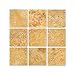 Gold (Yellow) Travertine 4 X 4 Field Tile, Tumbled