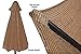 Coolaroo Market Umbrella, Patio Shade Umbrella, 90% UV Block, Round 11' with Adjustable Tilt, Mocha