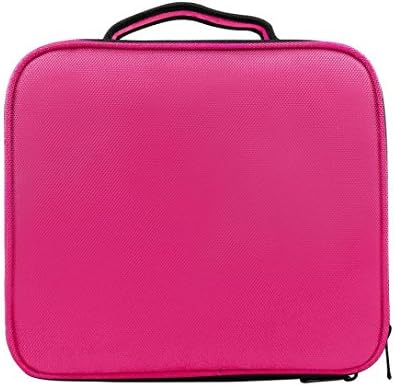 Cosmetic Bag,Brezeh Women's Multifunctional Travel Wash Bag Portable Waterproof Makeup Bag Cosmetic Case Large Capacity Storage Organizer Bag (Hot Red)