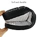 Komyufa Soft House Cotton Slippers Flat Closed Toe Lightweight Indoor Outdoor Home Shoes(XL/8.5-9 B(M) US, Grey)