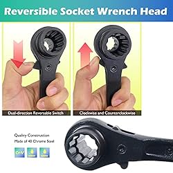 WEDO Scaffold Podger Ratchet Wrench,Double Side