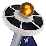 Homdox Solar Flag Pole Flagpole light, Bright Downlight Longest-Lasting Waterproof Auto Charge for 15 to 25 Ft Flag Pole Night Light