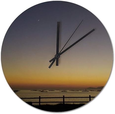 Amazon Co Jp Hayoe サンセット ビーチ 海 夕日 壁け時計 おしゃれ 壁掛け時計 木製 掛時計 お洒落 寝室 可愛い ウォールクロック 新居祝い 贈り物 贈物 25cm ホーム キッチン