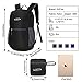 G4Free Ultra Lightweight Packable Backpack Travel Hiking Daypack Small Handy Foldable Outdoor Camping Backpack (3-Black-New)