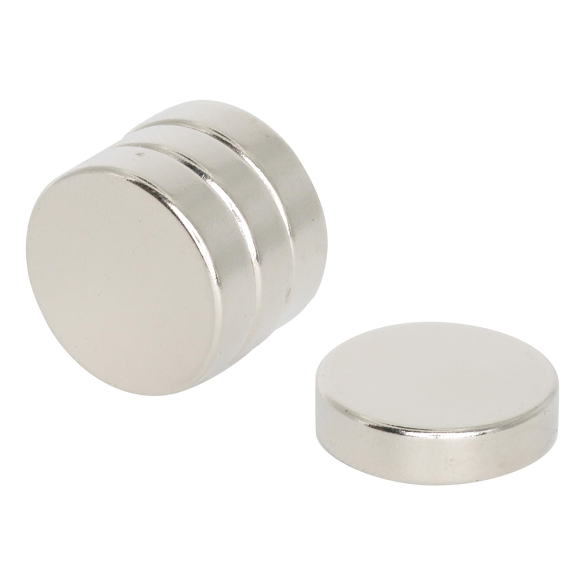 N35 Neodymium Magnet for Arts, Crafts, Model Making, DIY, Hobbies, Office and Home - 15mm dia x 4mm thick - 2.8kg Pull - Pack of 100