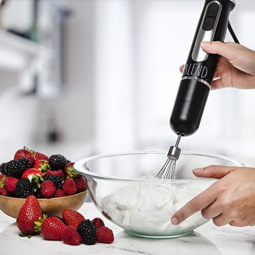 Rae Dunn Immersion Hand Blender Handheld Immersion Blender with Egg