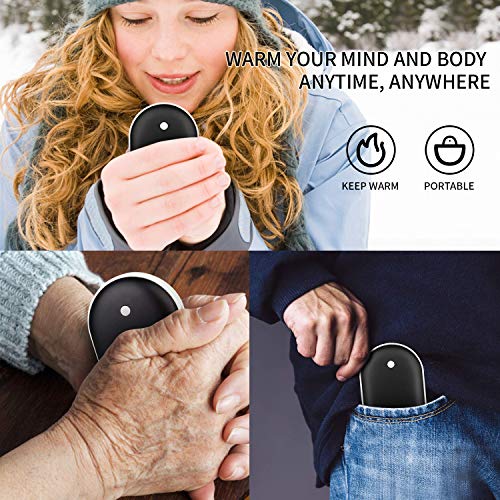 sherry USB Hand Warmer 3 in 1 Electric Hand Warmer, 5200mAh rechargeable hand warmers USB Beverage Warmers Portable Heater Black - Thumbnail 5