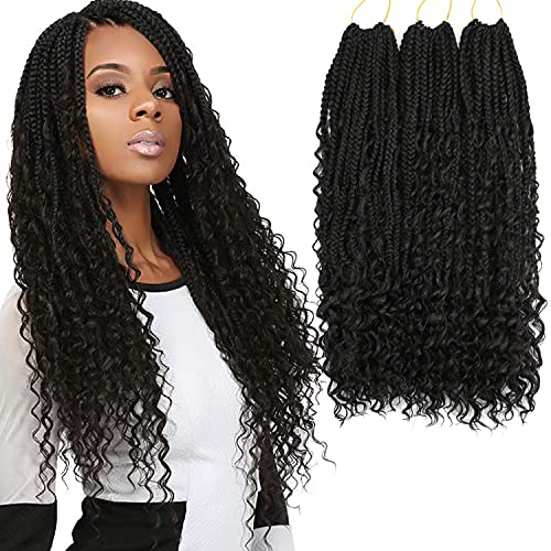 8 Packs Crochet Box Braids 20 Inch Boho Box Braids Crochet Braids Hair