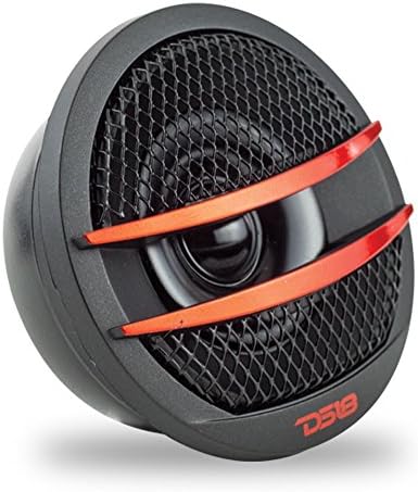 DS18 TX1R Tweeter X1 1.38-inch 200 Watts Max Pei Dome Ferrite Tweeters with Mounting Kit Angle, Flush, & Surface - Set of 2 (Black/Red) - Image 5