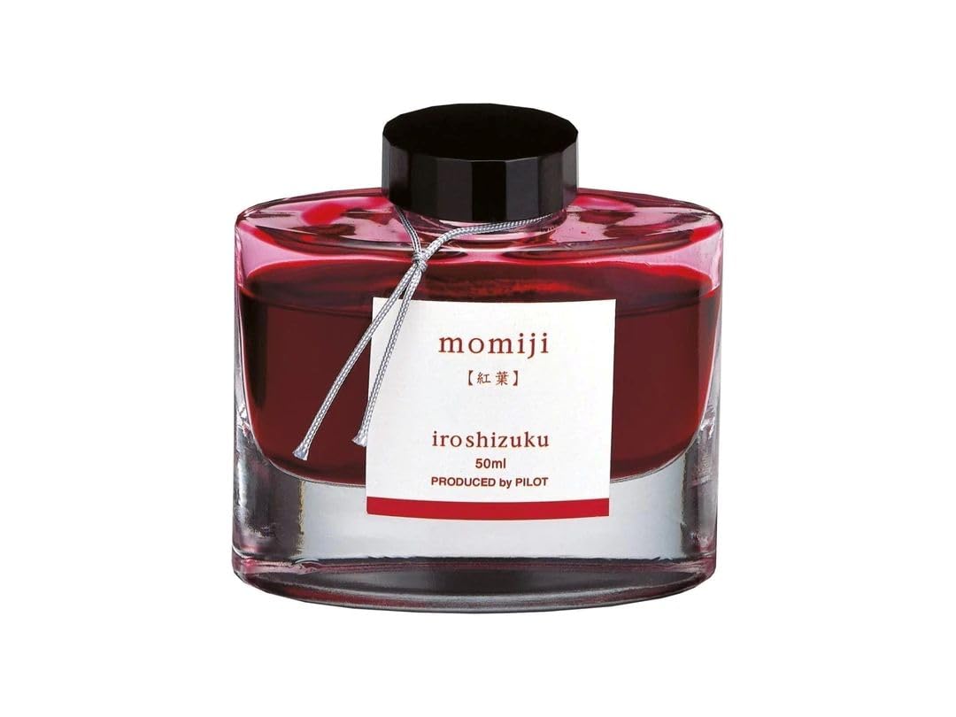 PILOT Iroshizuku Fountain Pen Ink - 50ml Bottle - Momiji Autumn Leaves (Crimson) (Japan Import)