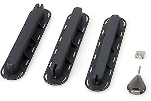 SIUKE Tri Fin Box 3 Pack Tri Fins Box Plugs Fin Base Screw Surf Fins Plugs Set Extra Fin Key Fin Screws