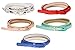 BMC Womens 5pc Mix Color Faux Leather Fashion Statement Skinny Belts Bundle-Set 2, Accessory Maven